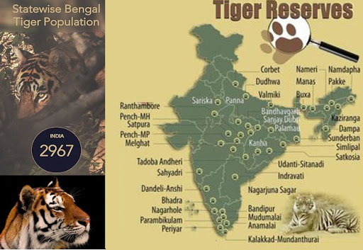 Tiger Reserves in India Map